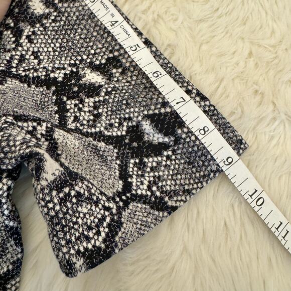 Zara Snake Skin Short Sleeve Mini Shift Dress Small - Picture 11 of 12